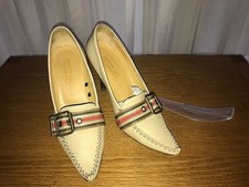 Beige Boater Style Shoes by Patrick Cox