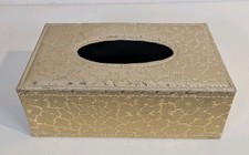 Golden Rectangular Napkin Holder Pumping Dispenser Tissue Box