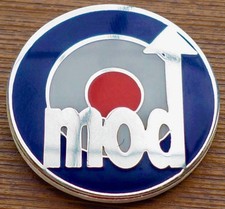 SCOOTER MOD BADGE - MOD TEXT