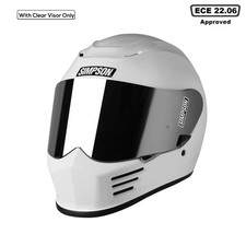 Simpson Speed Gloss White Motorbike Motorcycle Helmet