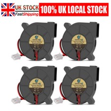 4Pcs 5015 Blower Fan DC 24V Brushless Cooling Fan 2-Pin & 50mm for 3D Printer UK