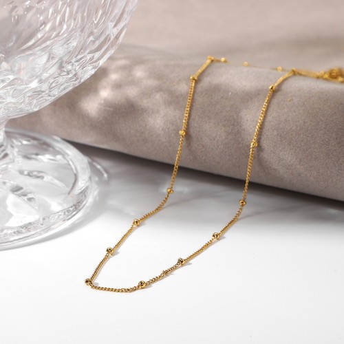 18ct gold plated beaded - gold-plated,