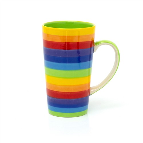 Hand painted rainbow - hand, striped