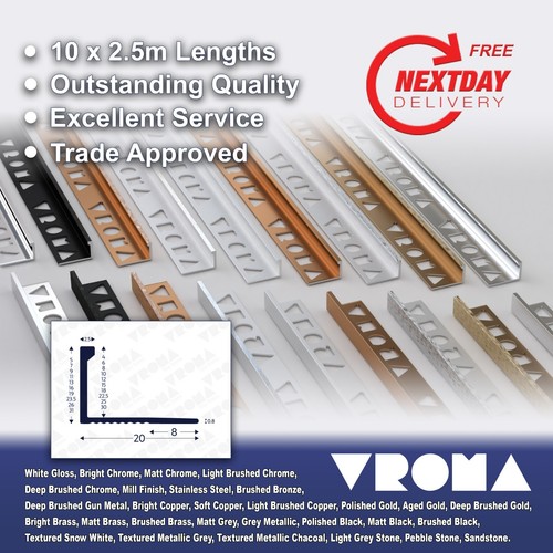 Tile trim edge - edge, 10x