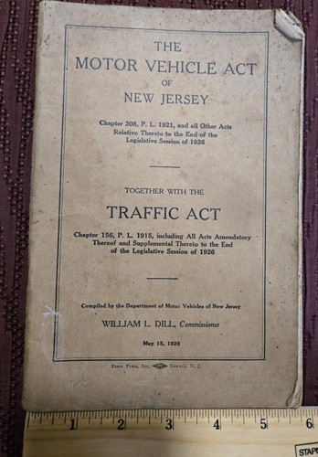 The motor vehicle act - vehicle, of