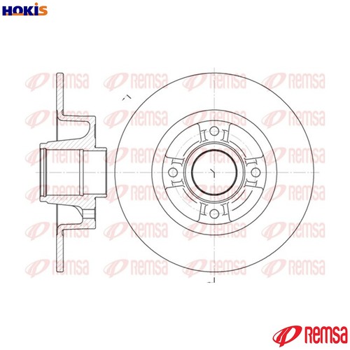 Brake disc 6750 for - 2x, 6750.00