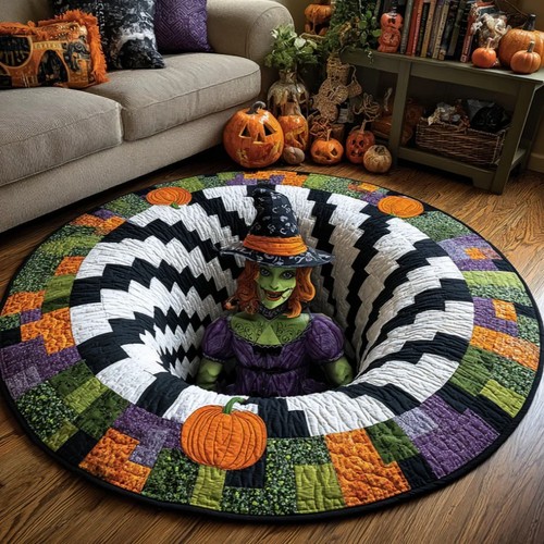 Halloween rug witch bear - halloween,