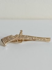 Vintage 1950s STRATTON  Flintlock Pistol Tie Pin/Clip