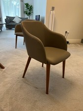 Taupe/grey Leather look dining