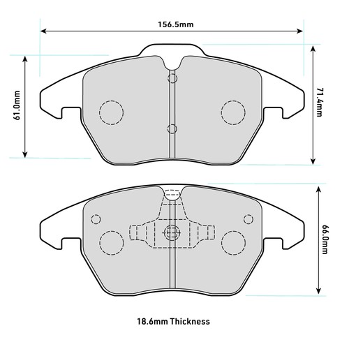 Ferodo ds2500 front brake pads - ferodo,