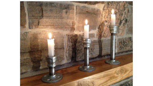 Candle stick holder industrial - candle,
