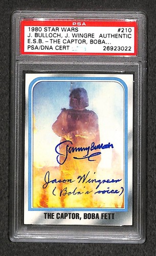 Signed boba fett 1980 topps - boba,