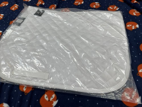 White saddle cloth bnwt - saddle,