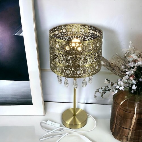 Antique bedside table lamp - table,