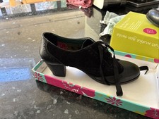 Moshule Black Heeled Brogues