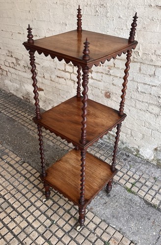 Antique mahogany barley - mahogany, twist