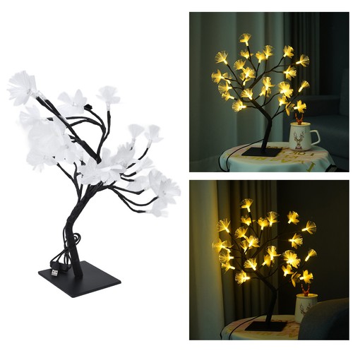 24led fiber optic tree - optic, lamp