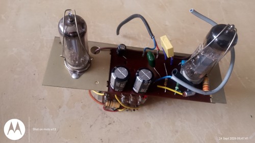 Old valve amplifier circuit - valve,