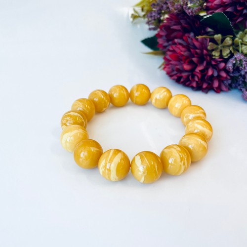 Tiger amber bracelet made - made, of