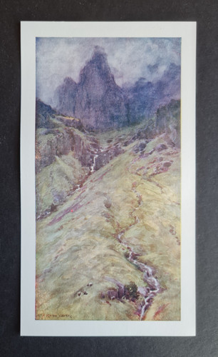 Antique 1908 print - , pillar