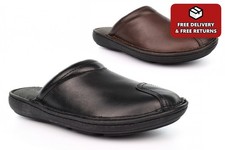 Mens Leather Slippers Outdoor