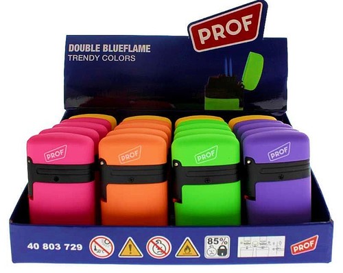 Colourful double jet flame - double,