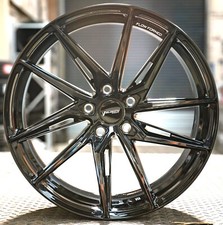 19" VW Golf MK5,6,7,8 Velocity VF2 Flow Formed Gloss Black 8.5j Alloy Wheels X4