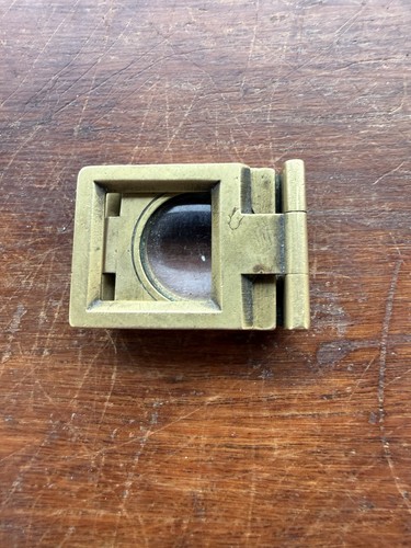 Antique brass folding linen - antique,