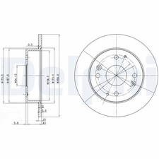 Brake Disc DELPHI BG2666