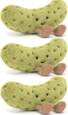 Jellycat Amuseables Pickle Stuffed Toy, 12cm Vegetable Plush - BNWT & Dust Bag