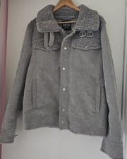 boohooMAN Grey Fine Cord