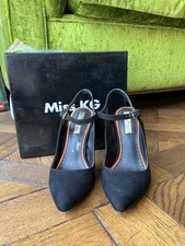 Kurt Geiger Miss KG Ariel Ladies Black Suedette Shoes - Size 37