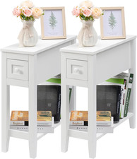 Narrow Side Table for Small