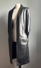 LONG LINE LEATHER COAT 14