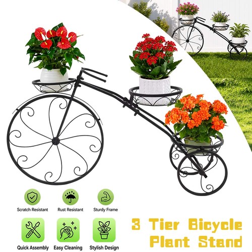 Tier bicycle plant stand - bicycle,
