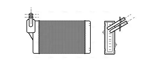 Heater core mechanically - core,