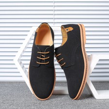 Mens Faux Suede Derby Shoes
