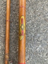 HORROCKS IBBOTSON Antique Vintage 8ft RIVER RUNNER 2 Piece BAMBOO FISHING ROD