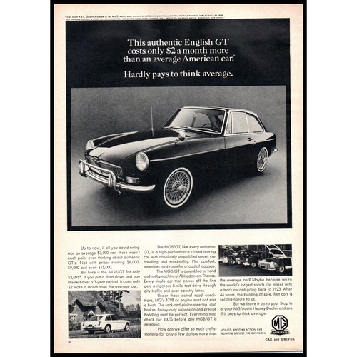 1967 mgb coupe vintage - mg,