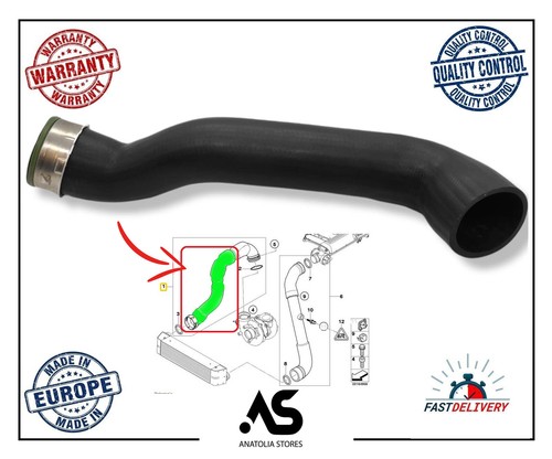 Intercooler turbo hose - turbo, right