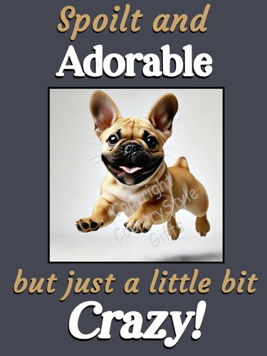Frenchie dog tan - , brown