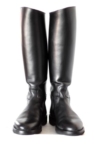 Leather riding boots paraboot - leather,
