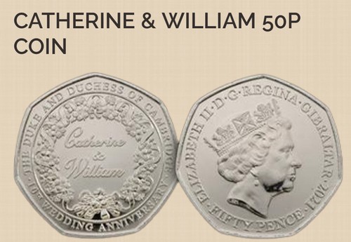 Gibraltar 50x coins bag - bag, 50p