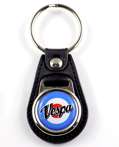 Vespa key fob ring chain - key,