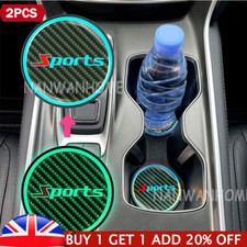 2X Glowing LED Car Cup Holder