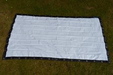 Large Front Projection Screen 7' x 4' with eyelets and faux leather soft case