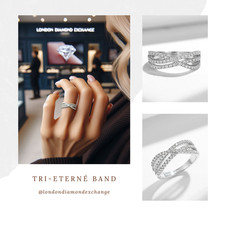 Tri-Eterné Band Ring Diamond
