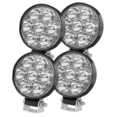 4pcs round mini led work - 2.5",