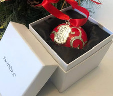 Pandora Christmas Ornament RED