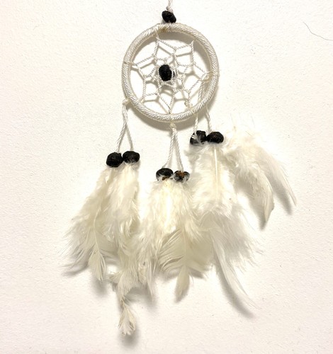 Small white dream catcher - small,